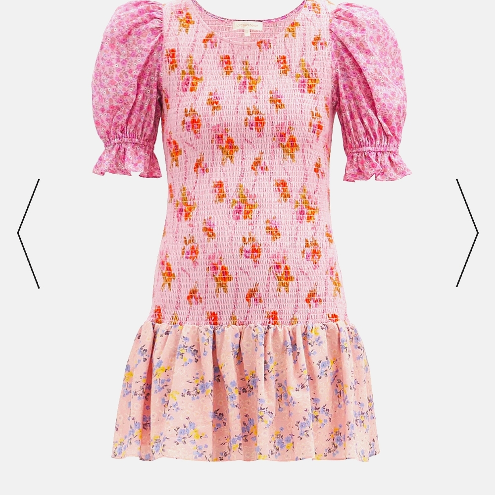 LOVESHACK FANCY LUPPA DRESS EXPLODED PINK
